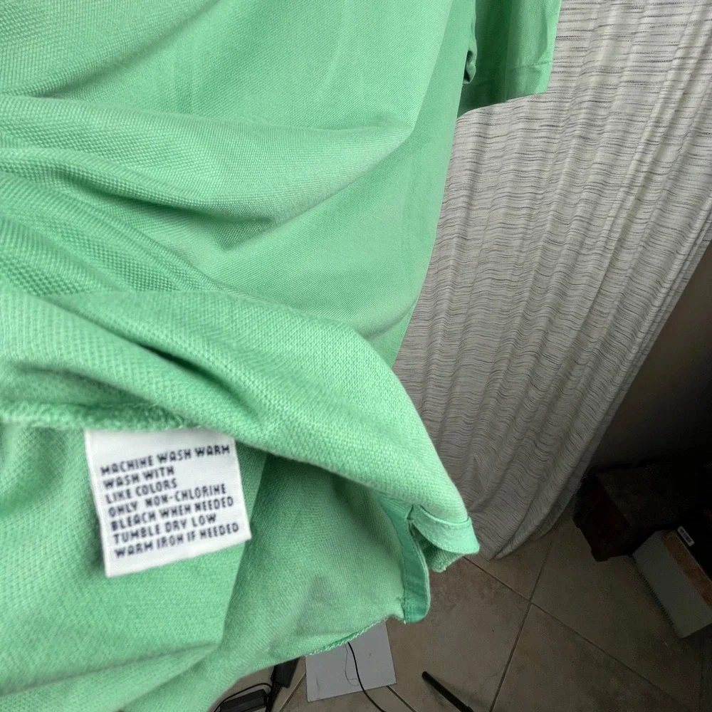 Polo Golf Ralph Lauren Mens Pima Cotton Polo Shirt Green DGC‎ 1898 Large